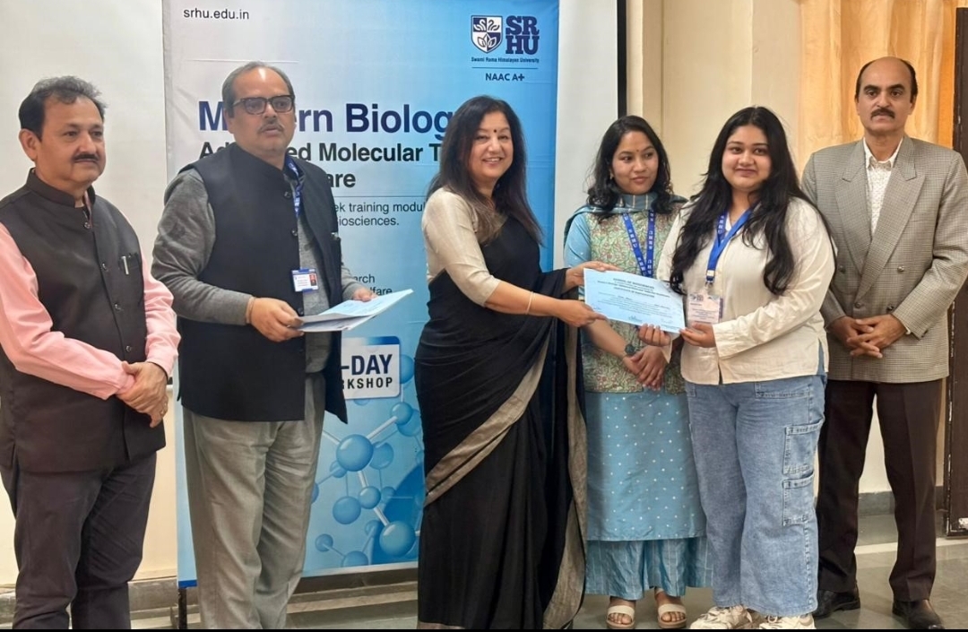 *एसआरएचयू में मॉडर्न बायोलॉजी पर चार सप्ताह का प्रशिक्षण कार्यक्रम संपन्न*