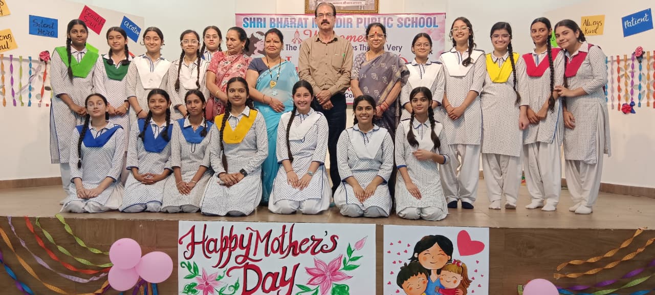 *A joyous Mother’s Day celebration was organized with immense enthusiasm and fervor at Shri Bharat Mandir Public School*