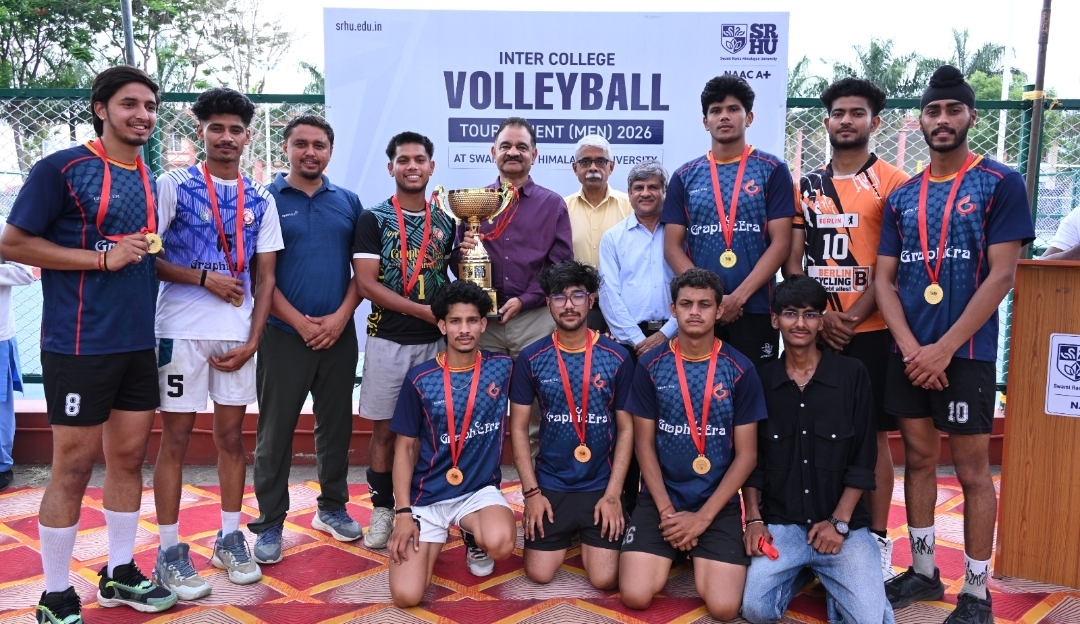 *एसआरएचयू जौलीग्रांट में इंटर कॉलेज वॉलीबॉल टूर्नामेंट (पुरुष)–2026 का समापन*