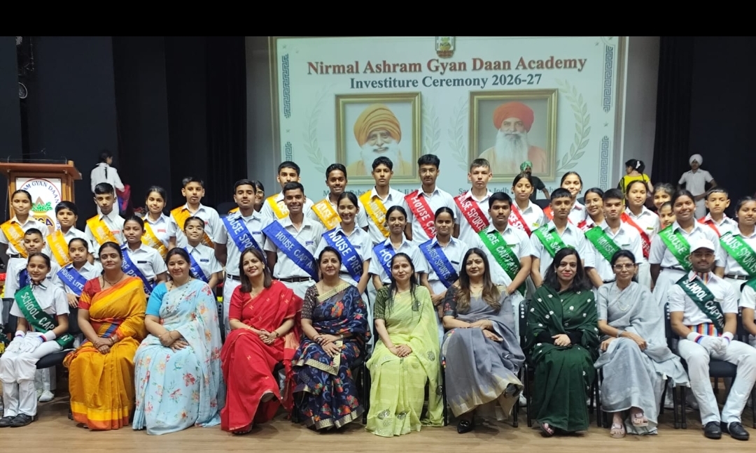 *एनजीए में अलंकरण समारोह: 44 छात्र प्रतिनिधियों ने ली शपथ, अमरीश व सोनम बने स्कूल कप्तान*
