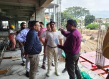 *महापौर शम्भू पासवान ने किया बहुमंजिला पार्किंग निर्माण का स्थलीय निरीक्षण*