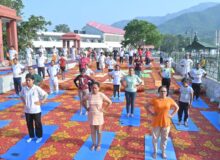 *योग पार्क – गंगा रिसोर्ट , मुनि की रेती में अंतर्राष्ट्रीय योग दिवस का आयोजन*