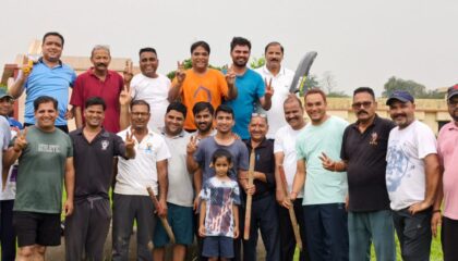 *ऋषिकेश- प्रेस क्लब के पत्रकारों एवं पार्षदों  के बीच मैत्रीपूर्ण क्रिकेट मैच संपन्न- पार्षदों ने 18 रन से मुकाबला किया अपने नाम*
