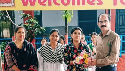 *ऋषिकेश-श्री भरत मंदिर पब्लिक स्कूल की पूर्व छात्रा साताक्षी शर्मा बनी डीएसपी- विद्यालय परिवार ने किया सम्मानित*