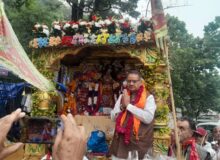 *पहाड़ों की रानी मसूरी में निकली पांचवी श्री जगन्नाथ यात्रा*