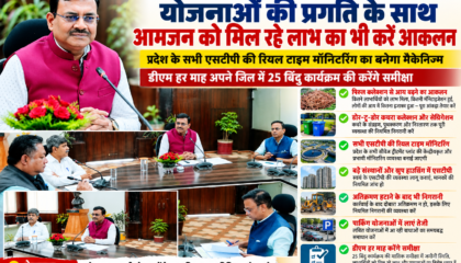 उत्तराखंड -25 बिंदु कार्यक्रम की समीक्षा: योजनाओं के धरातलीय प्रभाव और आमजन को मिल रहे लाभ का आंकलन करने के निर्देश.