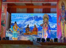 श्री निरंजनी मायापुर रामलीला संस्था में कलाकारों के शानदार अभिनय ने मोहा दर्शकों का मन, जय श्रीराम के जयघोष से गूंजा पंडाल.