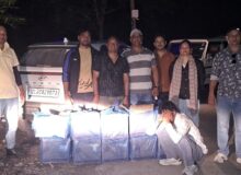ऋषिकेश में अवैध शराब की 10 पेटियां बरामद, डिफेंस कैंटीन के फर्जी लेबल लगाकर बेचने की आशंका,