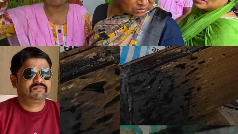 चंद्रेश्वर नगर में मातम के बीच घर में लगी आग, प्राशु बनर्जी के निधन से परिवार पर टूटा दुखों का पहाड़।
