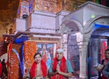 पत्नी संग श्री नैना देवी मंदिर में के.के. सचदेवा ने किए मां के दिव्य दर्शन.