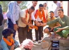 इंदिरा नगर में विकास को गति, वार्ड 38 और 39 के बीच नाली निर्माण का शुभारंभ।