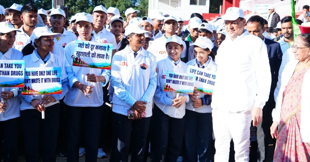 मुख्यमंत्री ने नशामुक्त उत्तराखण्ड वॉकथॉन को दिखाई हरी झंडी